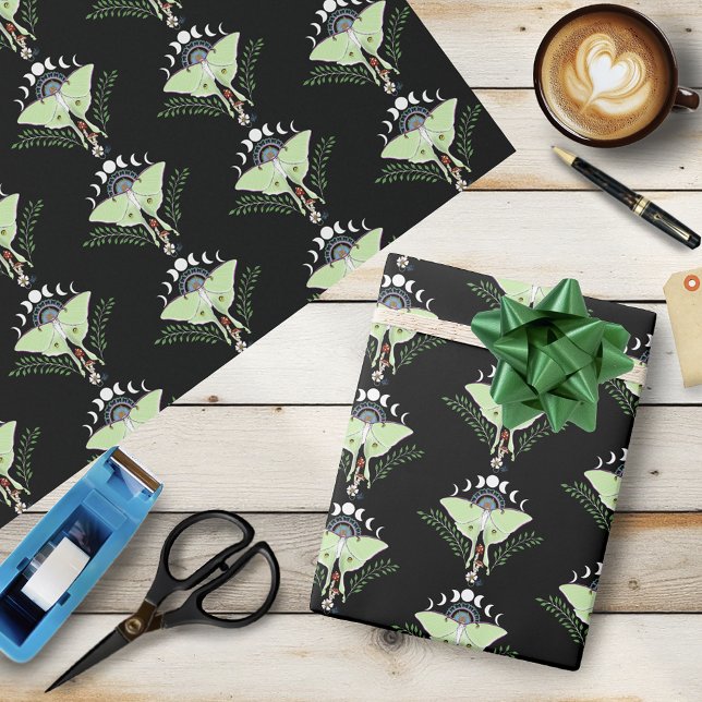 Luna Moth Geschenkpapier (Von Creator hochgeladen)