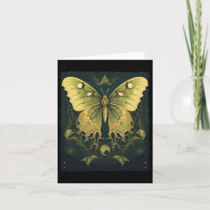 Luna Moth Halloween Karte