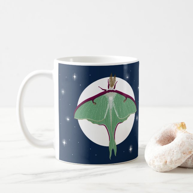 Luna Moth Kaffeetasse (Mit Donut)