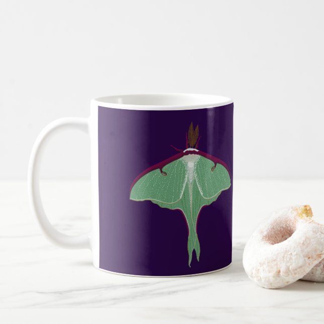 Luna Moth Kaffeetasse (Mit Donut)