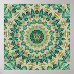 Luna Moth Kaleidoskop Art Print Poster