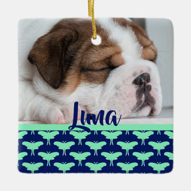 Luna Moth Keramikornament (Vorderseite)