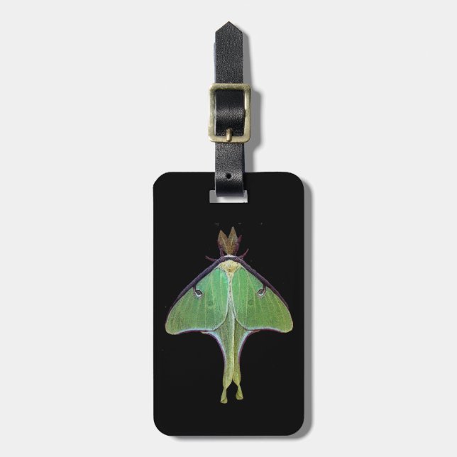 Luna Moth Luggage Tag Gepäckanhänger (Vorderseite vertikal)