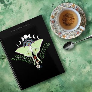 Luna Moth Moon Phases Black Planer
