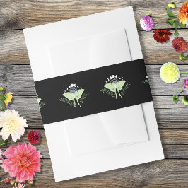 Luna Moth Moon Phases Einladungsbanderole