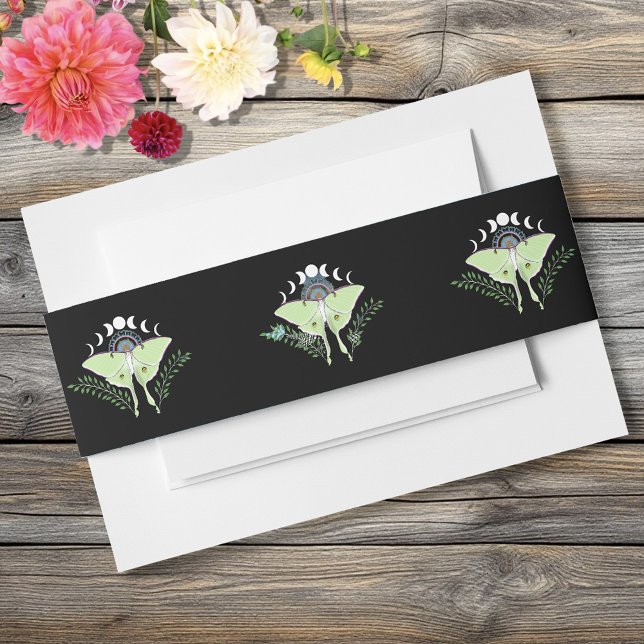 Luna Moth Moon Phases Einladungsbanderole (Von Creator hochgeladen)