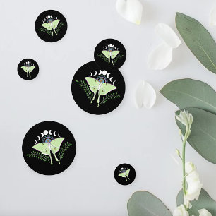 Luna Moth Moon Phases Konfetti