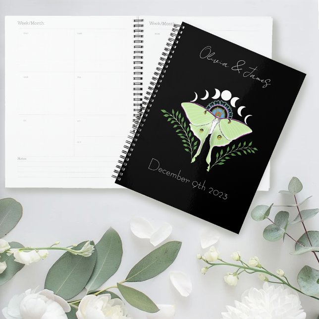 Luna Moth Moon Phases Wedding Planer (Von Creator hochgeladen)