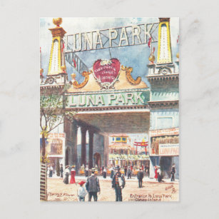 Luna Park New York Postkarte