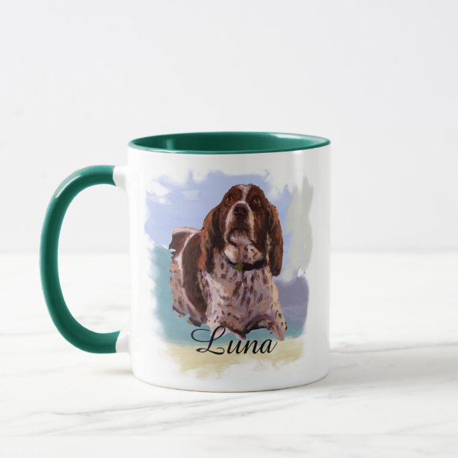 “Luna” – Portrait of a Dog - Personalize Yours Tasse (Links)