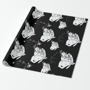 Luna-Schmetterlingsmuster Geschenkpapier