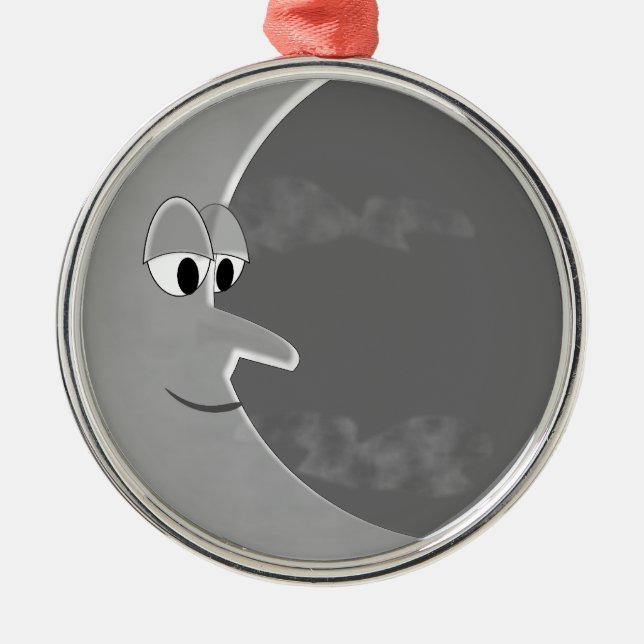 Luna Silbernes Ornament (Vorne)