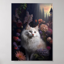 Luna, Türkisches Angora-Katzenposter