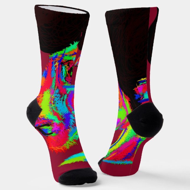 Luna Wolfwoman Socken (Gewinkelt)