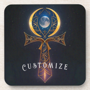 Lunar Ankh Getränkeuntersetzer