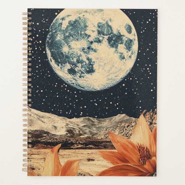 Lunar Bloom Over Sandy Peaks Planer (Vorderseite)