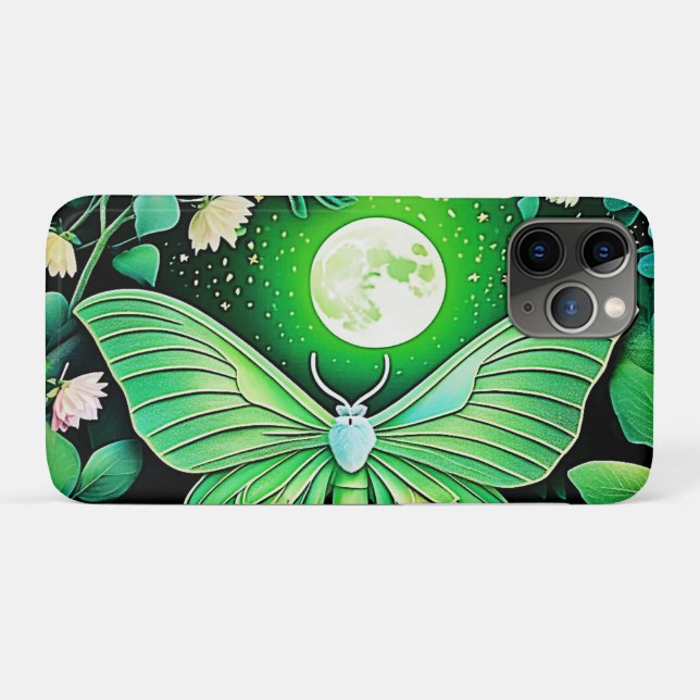 Lunar Butterfly Bloom Design Case-Mate iPhone Hülle (Rückseite (Horizontal))