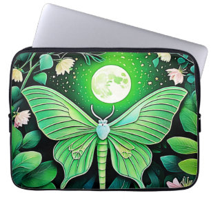 Lunar Butterfly Bloom Design Laptopschutzhülle