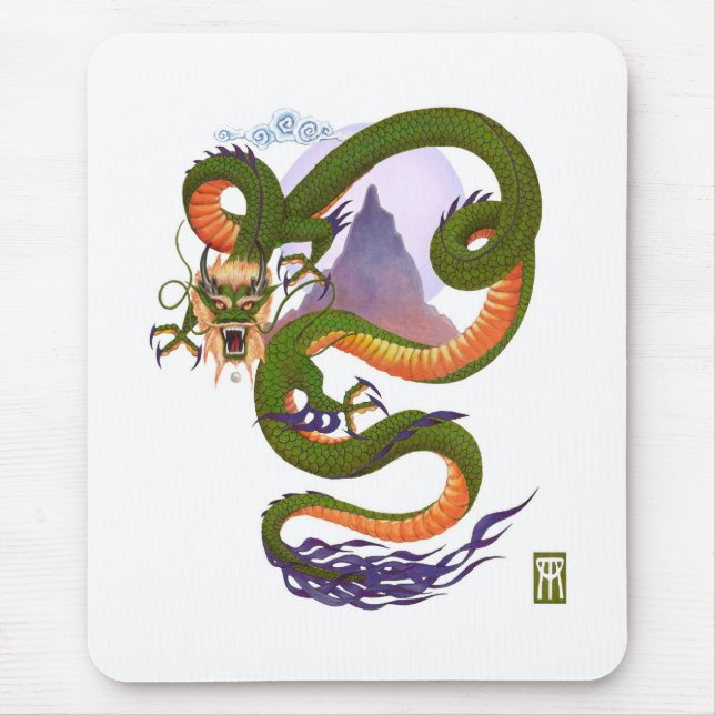 Lunar Chinese Dragon Mousepad (Vorne)