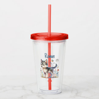 Lunar Cub - Baby Wolf Tumbler Acryltrinkbecher