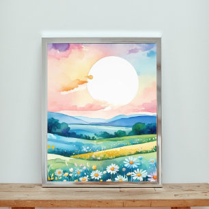 Lunar Daisies Fotodruck