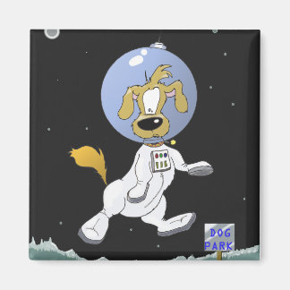 Lunar Dog Park Magnet