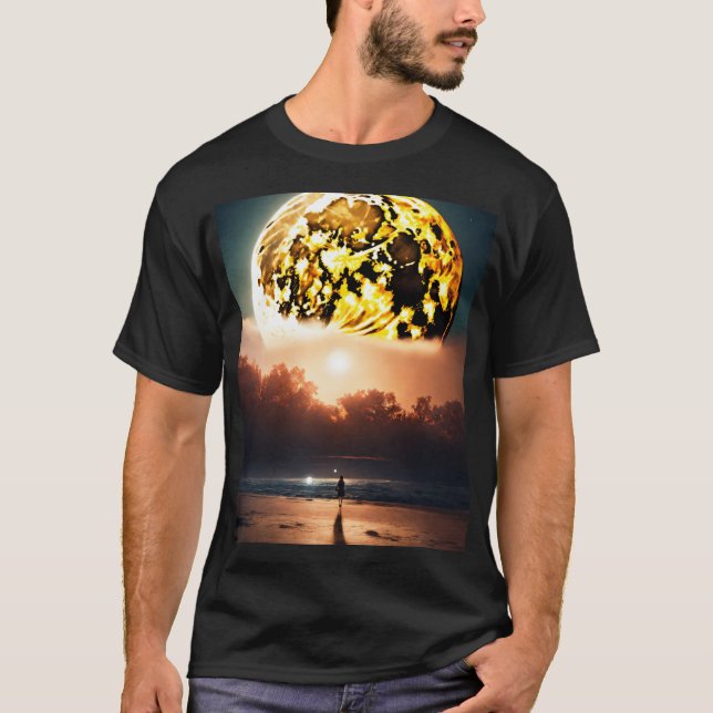 Lunar Dreamscape Moonlit Magic Challenge Mondbalke T-Shirt (Vorderseite)