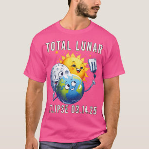 Lunar Eclipse 14 März 2025 Astronomie Sun Ea T-Shirt