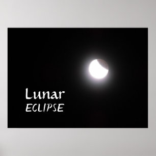Lunar Eclipse Moon Foto Poster