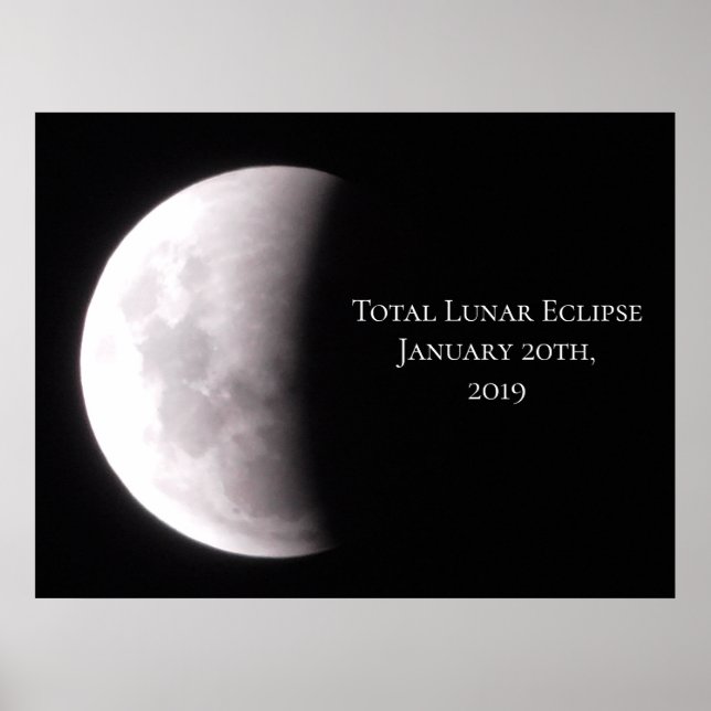Lunar Eclipse Moon Poster (Vorne)