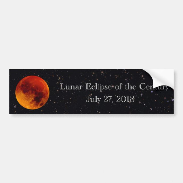 Lunar Eclipse of the Century Autoaufkleber (Vorne)