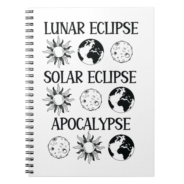 Lunar Eclipse Solar Eclipse Apokalypse Sonstiges R Notizblock (Vorderseite)