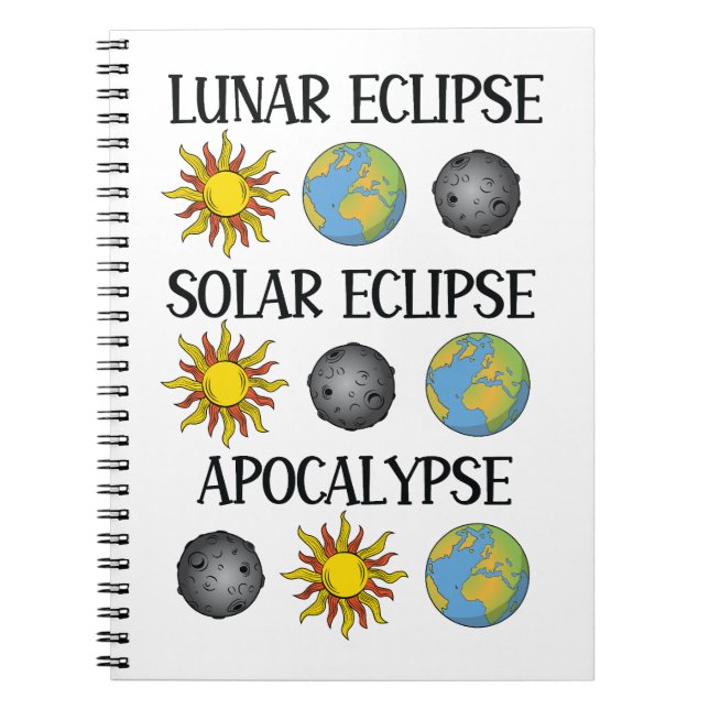 Lunar Eclipse Solar Eclipse Apokalypse Sonstiges R Notizblock (Vorderseite)