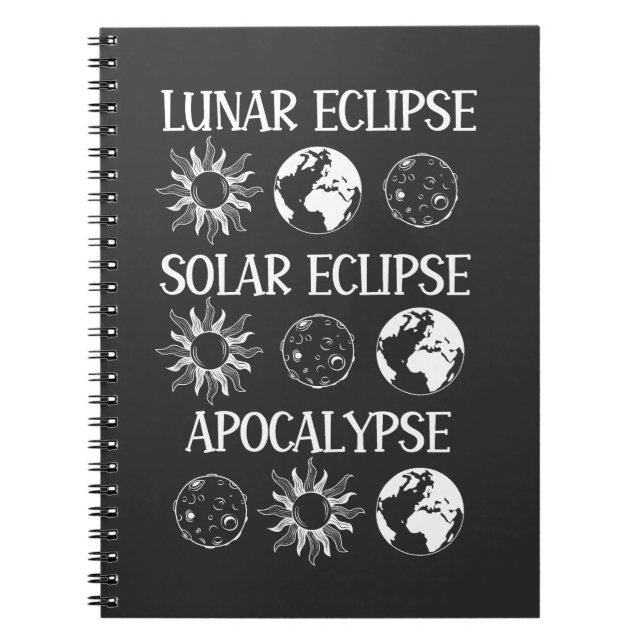 Lunar Eclipse Solar Eclipse Apokalypse Sonstiges R Notizblock (Vorderseite)