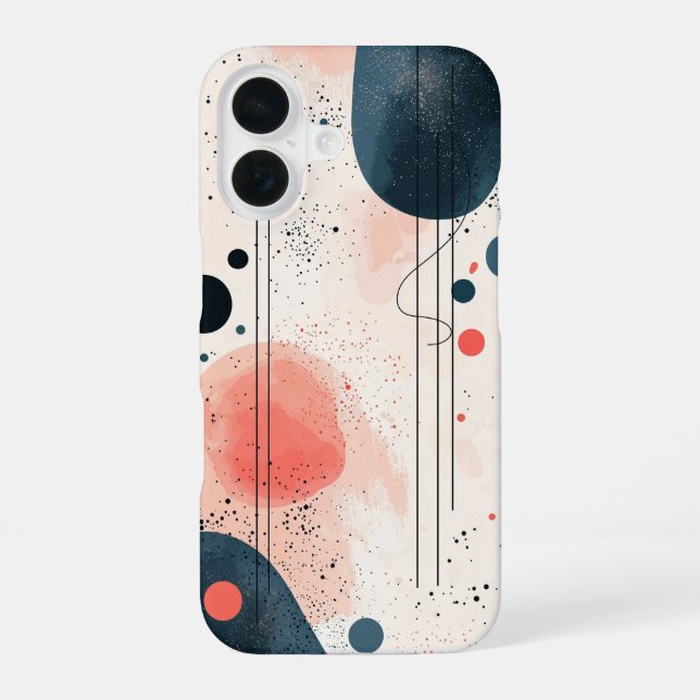 Lunar Eclipse Splash Phone Case iPhone 16 Hülle (Rückseite)