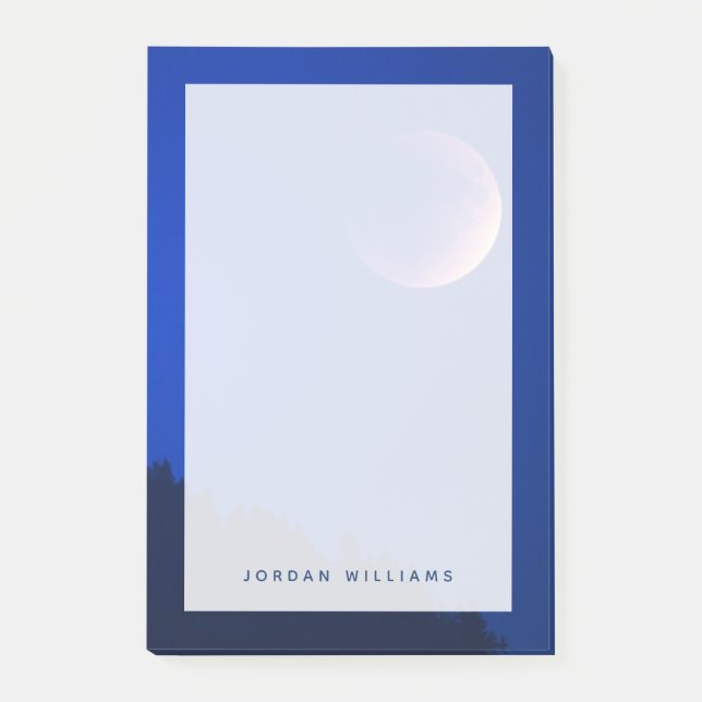 Lunar Eclipse über Wald | Zug, Schweiz Post-it Klebezettel (Vorderseite)