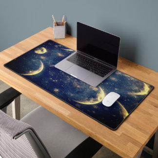 Lunar Glow Desk mat Night Sky Design Schreibtischunterlage