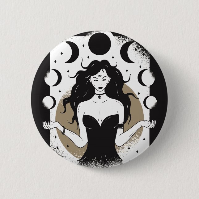 Lunar Goddess Button (Vorderseite)