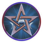 Lunar Goddess Pentagram Sticker