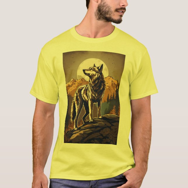 Lunar Howl: Wolf-T - Shirt (Vorderseite)