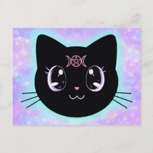 Lunar Kitty Postkarte