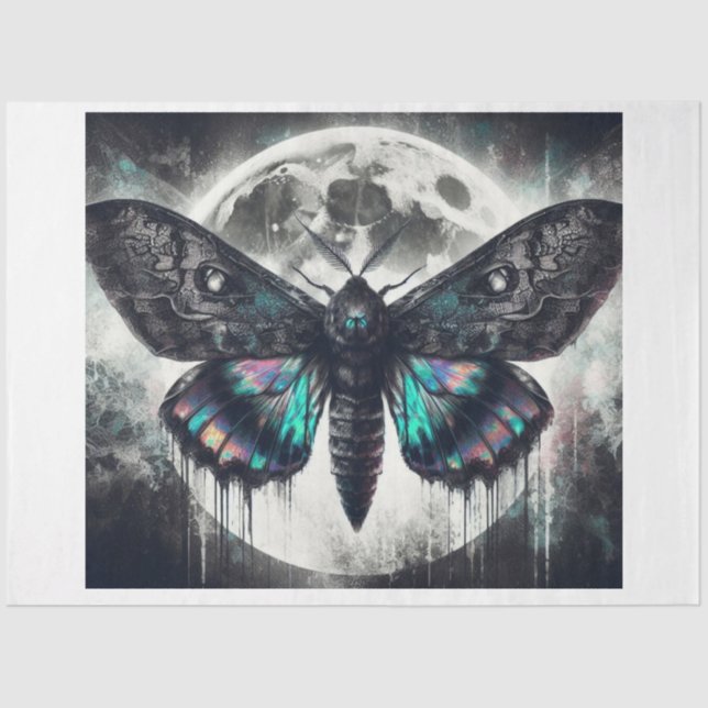 Lunar Lace Moth Seidenpapier (Vorderseite)