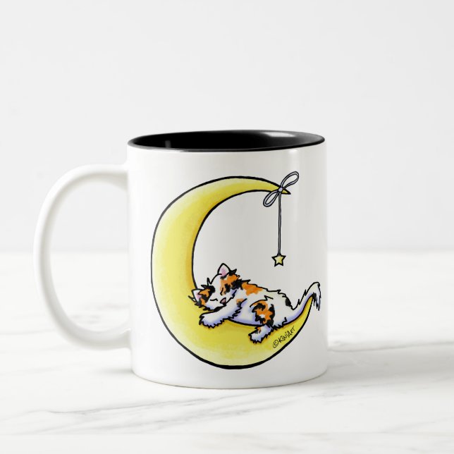 Lunar Liebe Calico Cat Tasse (Links)