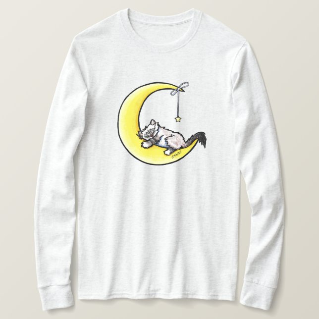 Lunar Liebe Ragdoll Cat T - Shirt (Design vorne)