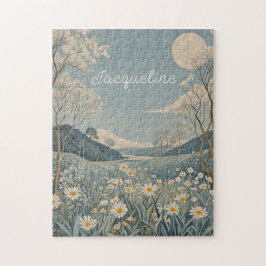 Lunar Meadow Personalisiert Puzzle