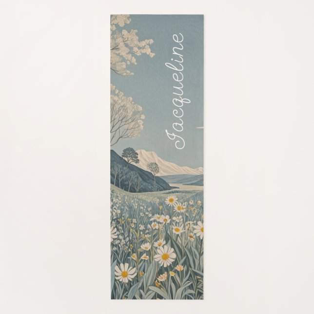 Lunar Meadow Personalisiert Yogamatte (Vorderseite)