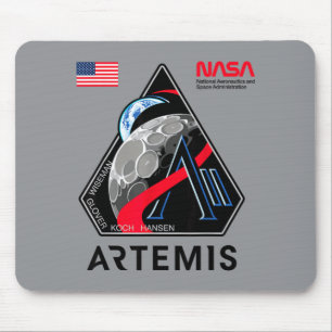 Lunar Mission Ii Missionsabzeichen Mond Weltraumpr Mousepad