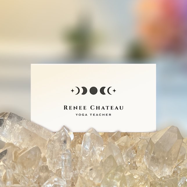 Lunar Moon Phases Astrologie Yoga Lehrer Visitenkarte (Von Creator hochgeladen)