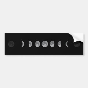 Lunar Moon Phases Celestial Autoaufkleber