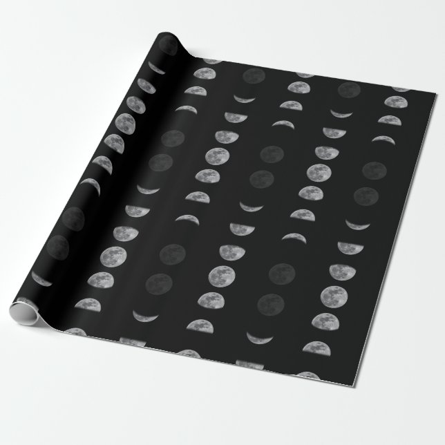 Lunar Moon Phases Celestial Geschenkpapier (Ungerollt)